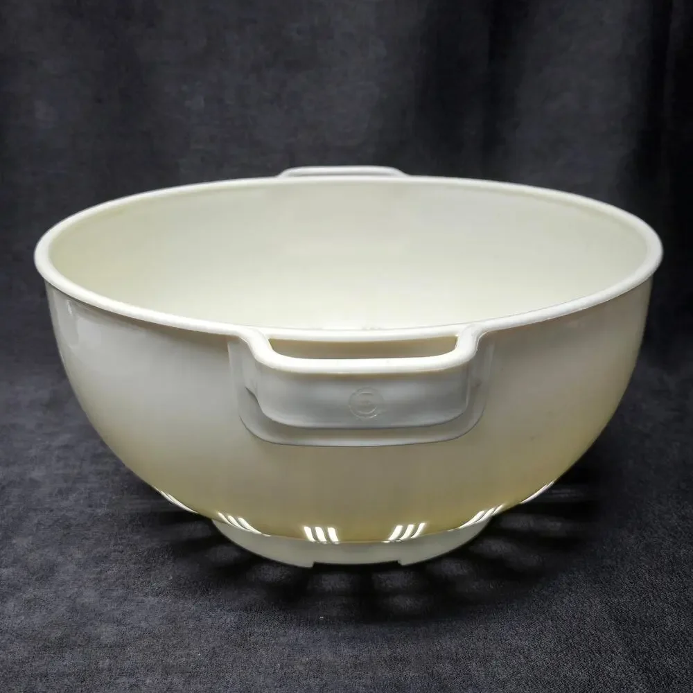 Vintage Kamenstein Colander Strainer White Large Sturdy Thick Plastic Kitchen